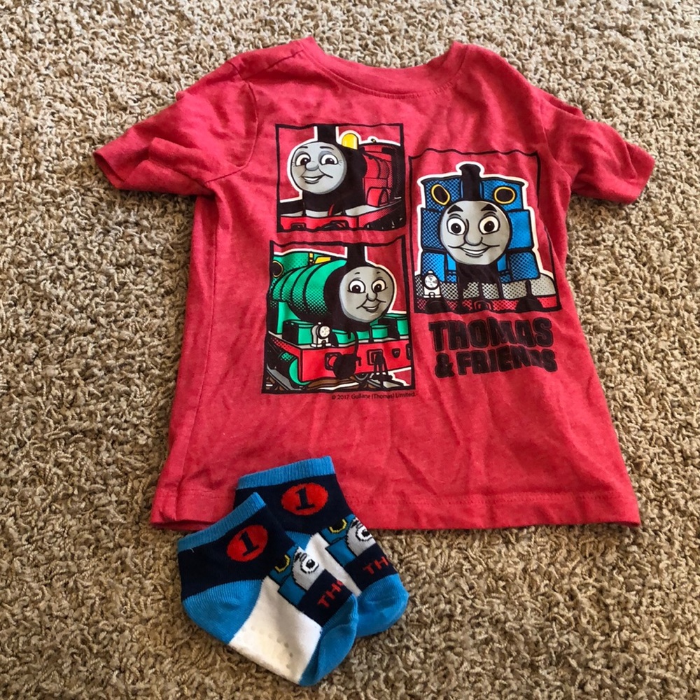 Thomas and friends T-shirt and socks